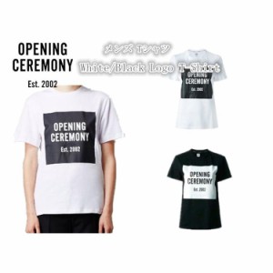 オープニングセレモニー Opening Ceremony メンズ Tシャツ トップス White￥/Black Logo T-Shirt