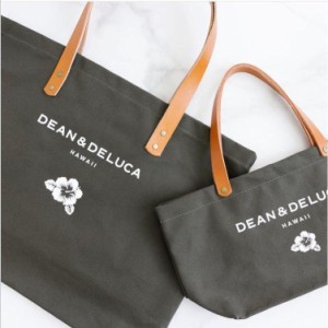 在庫処分　DEAN＆DELUCA ディーン＆デルーカ HAWAII限定 ハワイ限定トートバッグ レザーハンドル Ｓ/Lサイズ　一枚 母の日　2023