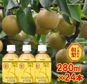 梨ウォーター280ml×24本入　千葉県産和梨　梨ジュース　ヤマザキ