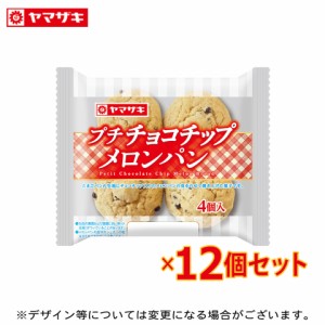 プチチョコチップメロンパン4個入り １２個セット ロングライフパン 長期保存 パン 非常食 ２月新商品