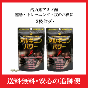 アルギニンパワー スタンドパック ユウキ製薬 180粒 約30-45日分 2袋 黒生姜 サプリメント サプリ ショウガ クエン酸 クラチャイダム 粒 