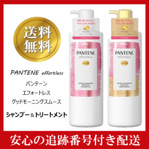 パンテーン P&G PANTENE エフォートレス グッドモーニング スムース シャンプー トリートメント 各480ml Procter and Gamble  寝ぐせ直し