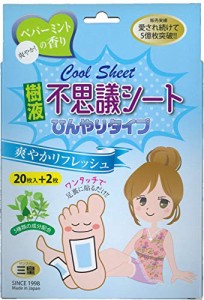 三皇 樹液 不思議シート ひんやり冷感タイプ 20枚入り+2枚 ワンタッチ一体型 樹液シート 足裏シート