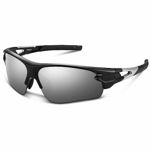 [BEACOOL] スポーツサングラス 超軽量 UV400 TAC TR90 偏光レンズ 自転車 登山 釣り 野球 ゴルフ ランニング ドライブ