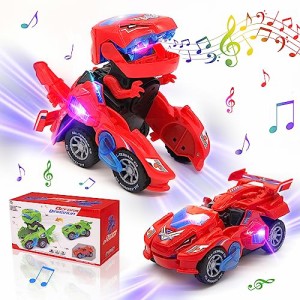 変形恐竜の車 車 おもちゃ 電動RCカー おもちゃの車を歌う リモコンカー ラジコンカー 無線操作 贈り物 誕生日プレゼント クリスマスプレ