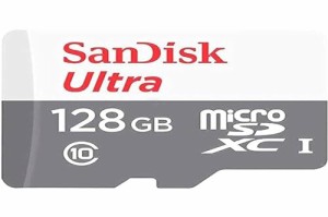 SanDisk Ultra 128GB 100MB/s UHS-I Class 10 microSDXC Card SDSQUNR-128G-G