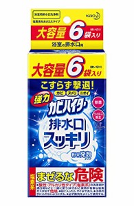 強力カビハイター 排水口スッキリ 粉末発泡タイプ 大容量 40g×6袋入浴室の排水口用