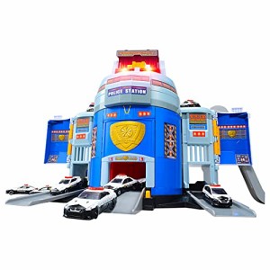 タカラトミー トミカ ぐるっと変形! DX ポリスステーション ミニカー おもちゃ 3歳以上