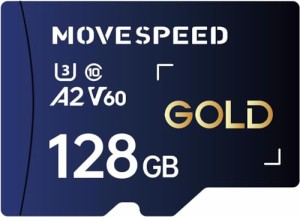 MOVESPEED V60 マイクロsdカード 128GB 超高速 MicrosdXC Nintendo Switch SDカード 読込速度17