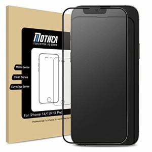 Mothca アンチグレア 強化ガラスiPhone 14/ iPhone 13/iPhone 13 pro対応 全面保護 液晶ガラスフィルム ゲ