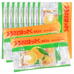 瀬戸田産はっさく使用 ふるさとはっさく ゆず入り 10袋セット(15g×6袋入×10)粉末清涼飲料 送料無料 広島県三原農業共同組合 お土産 銀