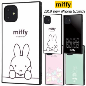 iPhone11 ミッフィー スクエア 耐衝撃 背面 ソフト ケース カバー シンプル うさこちゃん miffy うさぎ iphone 11 アイフォン イレブン