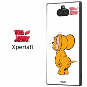 Xperia8 トムアンドジェリー スクエア 耐衝撃 ケース カバー ハイブリッド ソフト ソフトケース ハード ハードケース キャラクター グッ