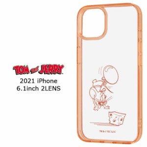 iPhone13 トムアンドジェリー ハイブリッドケース Charaful ケース カバー TPU  ソフト ソフトケース ハード クリアケース 透明 キャラク