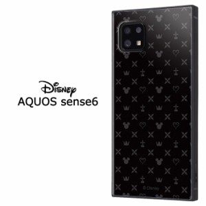 AQUOS sense6 ディズニー キングダムハーツ 耐衝撃 スクエア ハイブリッド ケース カバー ソフト ソフトケース ハードケース キャラクタ