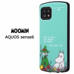 メール便 送料無料 AQUOS sense6 ムーミン 耐衝撃 ケース MiA ハイブリッド カバー ソフトケース ソフト ハードケース ハード かわいい 