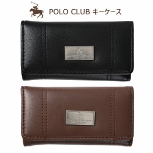 POLO CLUB キーケース スマートキー キーホルダー 金具 鍵 カギ ケース カバー キーボックス キーケース PUレザー コンパクト メンズ レ