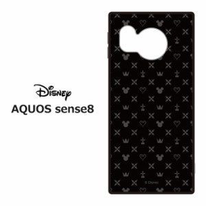 AQUOS sense8 ディズニー キングダムハーツ 耐衝撃 スクエア ハイブリッド ケース カバー TPU ソフト ソフトケース ハード かわいい キン