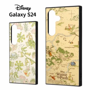 Galaxy S24 ディズニー 耐衝撃 スクエア ハイブリッド ケース カバー ソフトケース ハードケース ハード キャラクター くまのプーさん ピ