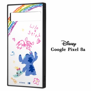 GooglePixel8a ディズニー 耐衝撃 スクエア ハイブリッド ケース カバー ソフトケース ソフト ハードケース ハード キャラクター スティ