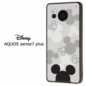 AQUOS sense7 plus ディズニー ミッキーマウス ハイブリッドケース TPU ソフトケース ケース カバー ソフト クリアケース クリア 透明 シ