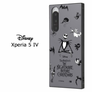 Xperia 5 IV ディズニー ナイトメアー・ビフォア・クリスマス ジャック 耐衝撃 スクエア ハイブリッド ケース KAKU カバー TPU ソフトケ