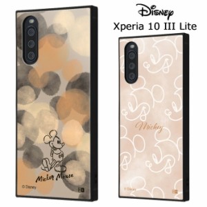 送料無料 Xperia10III Xperia10IIILite ディズニー ミッキーマウス 耐衝撃 スクエア ハイブリッド ケース カバー ソフトケース ハードケ