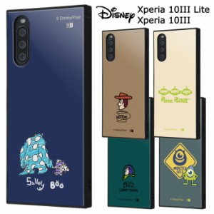 Xperia 10 III ディズニー スクエア ハイブリッド ケース カバー ソフトケース ハード トイストーリー モンスターズインク ウッディ エイ