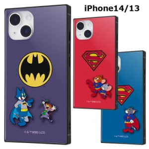 iPhone14 iPhone13 WB 100周年 スクエア ハイブリッド ケース カバー ソフトケース ハードケース  かわいい DCコミックス バットマン ス