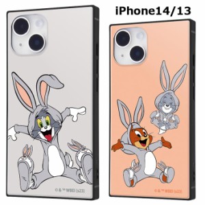 iPhone14 iPhone13 WB 100周年 スクエア ハイブリッド ケース カバー ソフトケース ハードケース キャラクター かわいい バッグスバニー 