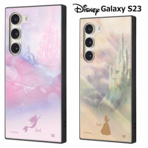 Galaxy S23 ディズニー プリンセス スクエア ハイブリッド ケース KAKU カバー ソフトケース ソフト ハードケース ハード 背面 キャラク