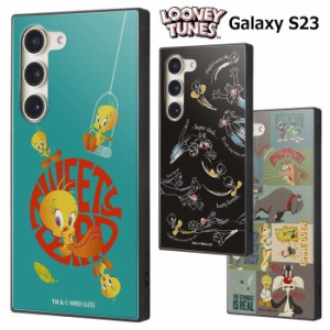 Galaxy S23 ルーニーテューンズ スクエア ハイブリッド ケース KAKU カバー ソフトケース ソフト ハードケース ハード かわいい トゥイー