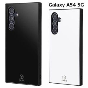 Galaxy A54 5G シンプル 耐衝撃 スクエア ハイブリッド ケース カバー ソフト ソフトケース ハード ハードケース TPU スリム ブラック ホ