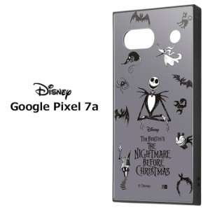 送料無料 GooglePixel7a ディズニー ナイトメアー・ビフォア・クリスマス 耐衝撃 スクエア ハイブリッド ケース カバー ソフトケース ハ