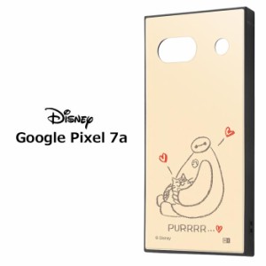 GooglePixel7a ディズニー ベイマックス 耐衝撃 スクエア ハイブリッド ケース カバー ソフトケース ハード ハードケース TPU キャラクタ