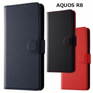 AQUOS R8 シンプル 手帳型ケース PUレザー フリップ ケース カバー マグネット ダイアリー 手帳型 手帳ケース スタンド機能 カード収納 
