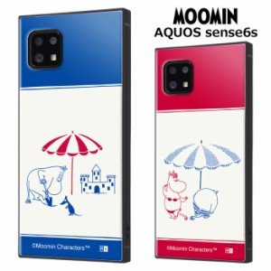 AQUOS sense6s sense6 ムーミン 耐衝撃 スクエア ハイブリッド ケース カバー ソフトケース ハードケース キャラクター かわいい ソフス 