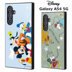 Galaxy A54 5G ディズニー 耐衝撃 スクエア ハイブリッド ケース カバー ソフト ソフトケース ハード かわいい ミッキー ミニー ドナルド