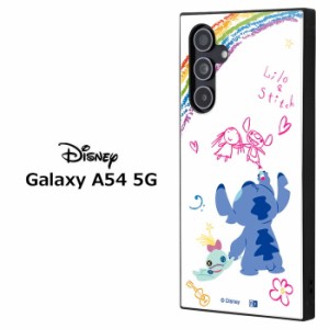 Galaxy A54 5G ディズニー リロ＆スティッチ 耐衝撃 スクエア ハイブリッド ケース カバー ソフト ソフトケース ハードケース キャラクタ