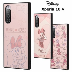 Xperia 10 V ディズニー 耐衝撃 スクエア ハイブリッド ケース カバー ソフトケース ハードケース キャラクター かわいい ミニーマウス 