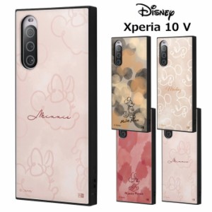 Xperia 10 V ディズニー 耐衝撃 スクエア ハイブリッド ケース カバー ソフト ソフトケース ハード かわいい ミッキー ミニー ミッキーマ