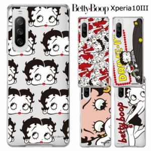 Xperia 10 III ベティ・ブープ クリア ケース カバー ハード ハードケース クリアケース キャラクター グッズ ベティちゃん BETTYBOOP ベ