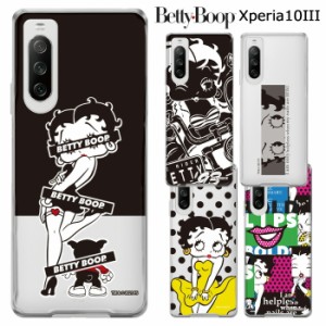 Xperia 10 III ベティ・ブープ クリア ケース カバー ハード ハードケース クリアケース キャラクター グッズ ベティちゃん BETTYBOOP ベ