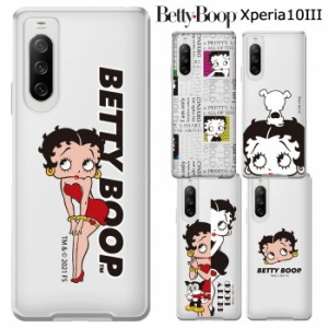 Xperia 10 III ベティ・ブープ クリア ケース カバー ハード ハードケース クリアケース キャラクター グッズ ベティちゃん BETTYBOOP ベ