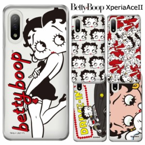 Xperia Ace II ベティ・ブープ クリア ケース カバー ハード ハードケース クリアケース キャラクター グッズ ベティちゃん BETTYBOOP ベ