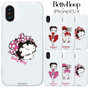 メール便 iPhoneXS iPhoneX ベティ・ブープ クリア ケース カバー ハード ハードケース クリアケース 透明 キャラクター かわいい グッズ