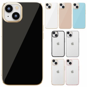 iPhone14 iPhone13 メタリックフレーム ソフトケース メタル フレーム ソフト ケース ソフトカバー カバー スマホ スマホケース スマホカ