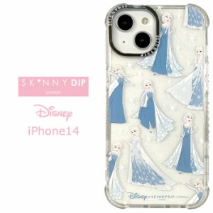 iPhone14 ディズニー アナと雪の女王 エルサ x SKINNYDIP TPU クリア ケース カバー スキニーディップ ソフトケース クリアケース キャラ