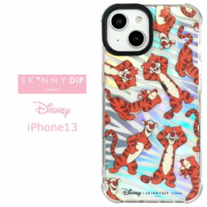 iPhone13 ディズニー ティガー x SKINNYDIP TPU クリア ケース カバー スキニーディップ ロンドン ラメ グリッター ソフトケース クリア