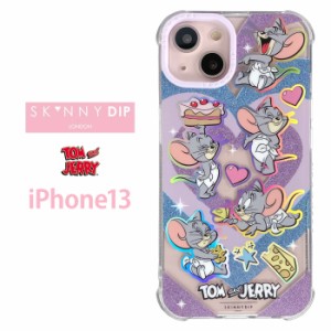 iPhone13 タフィー x SKINNYDIP TPU クリアケース ケース カバー スキニーディップ ラメ ホログラム ソフトケース 透明 キャラクター グ